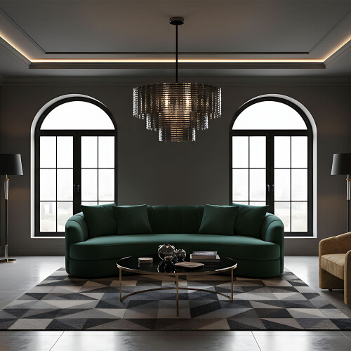 Suspension Plafonnier APP1678-8CP Gris 2