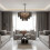 Suspension Plafonnier APP1678-8CP Gris 2