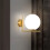 Wandlamp G102-1w Gold 2