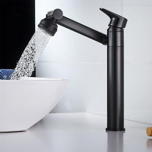 Robinet De Salle De Bain Rea Paco Black High 1