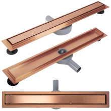 Linear Drainage Rea Neox Pro Brushed Copper 70