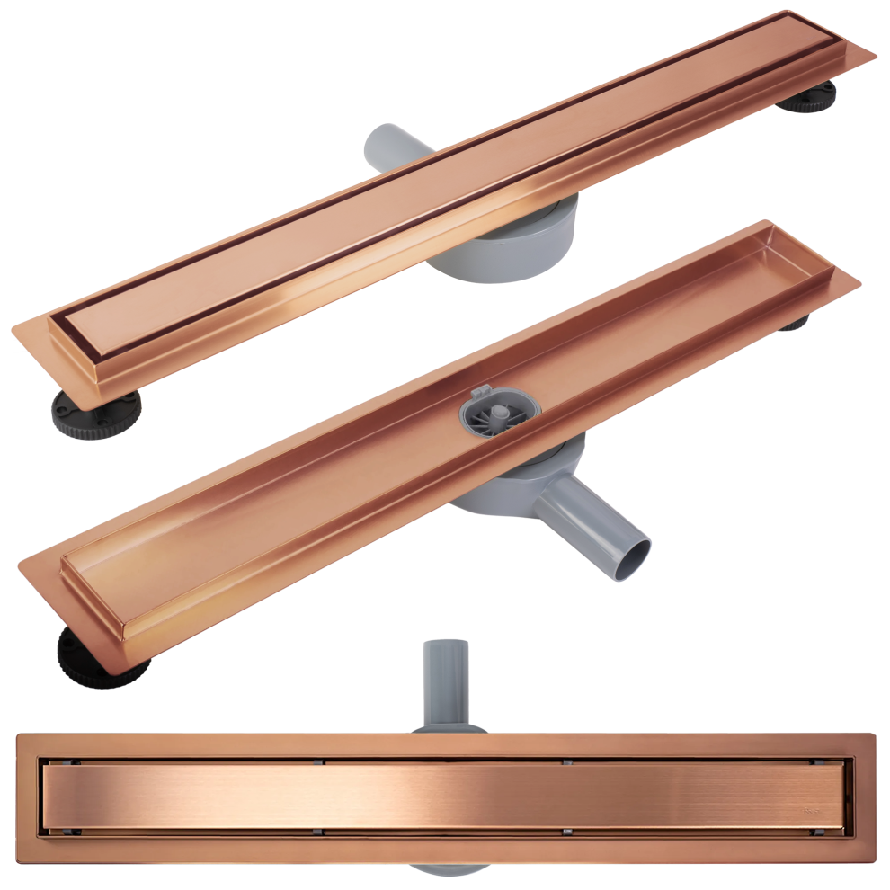 Linear Drainage Rea Neox Pro Brushed Copper 70 5906366007477