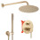 Σετ Ντους Rea Lungo Brushed Gold Κρυφό + Κουτι 1