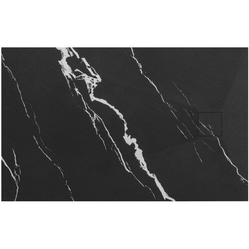Douchebak Rea Magnum Carrara Black 80x100
