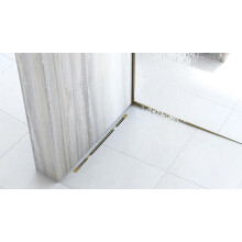 Profilé De Chute Latéral Pour Receveur De Douche 140cm Brush Gold gauche