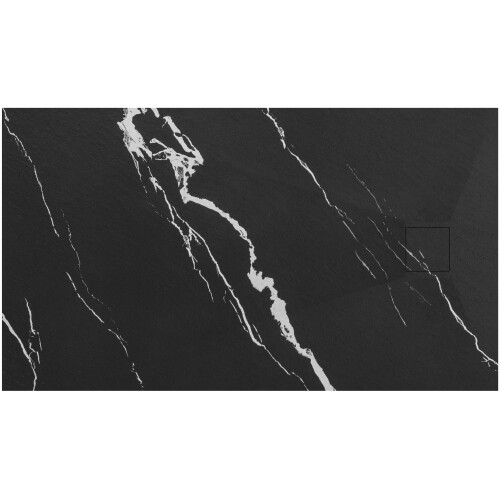 Δίσκος Ντουζιέρας Magnum Carrara Μαυρος 90x120