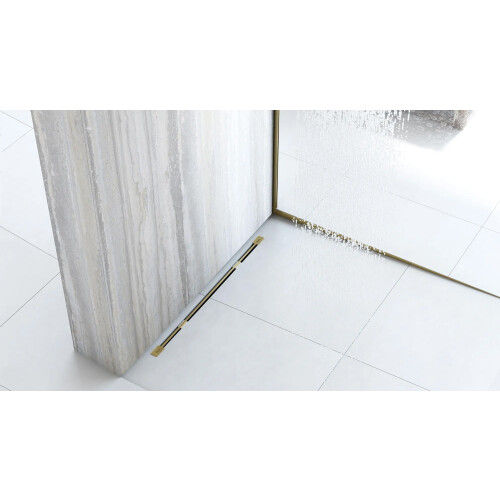 Verloopprofiel 140cm Brush Gold Rechts