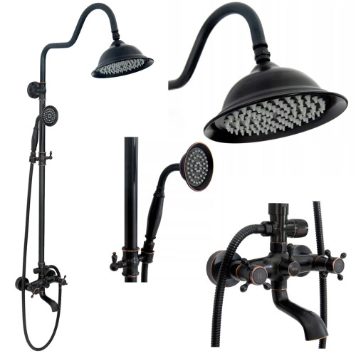 Kit De Douche Rea Retro Old Black