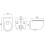 Cuvette Wc Suspendue Rea Carter 24cm Rimless 10
