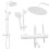 Doucheset Rea Lungo White Met Thermostaat 1