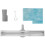 Linear Drainage Rea Neox Slim Pro Nickiel Brush 100 8