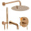 Inbouw Regendoucheset Rea Lungo Copper Met Uitloop + Box 1