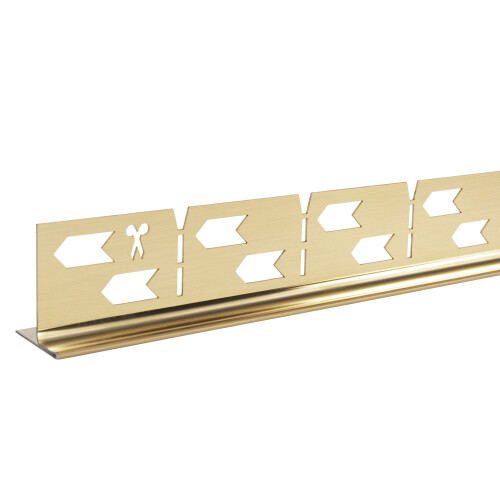 Shower Tray Skirting Panel 120cm Brush Gold left 2