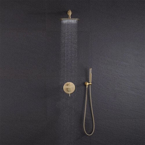 Σετ Ντους Rea Lungo Brushed Gold Κρυφό + Κουτι 1