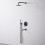 Inbouw Regendoucheset Rea Lungo Black Met Uitloop + Box 2