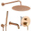 Built-in Shower Set Rea Lungo Copper Brush + Box 1