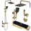 Σετ Ντουζιέρας Με Θερμοστάτη Rea Rob Brushed Gold 1