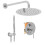 Inbouw Regendoucheset Rea Lungo Chrom + Box 1