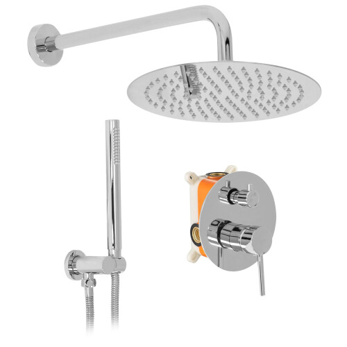Inbouw Regendoucheset Rea Lungo Chrom + Box