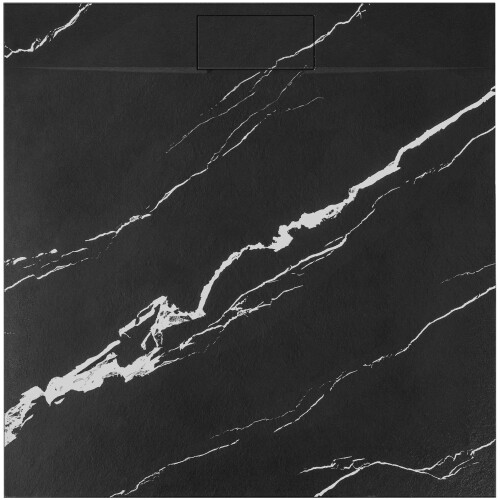 Basalt Carrara Μαυρος Ντουζιέρας 90x90 1