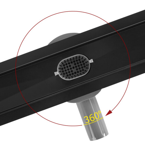 Linear Drain Rea Neox Pro Black 100 2