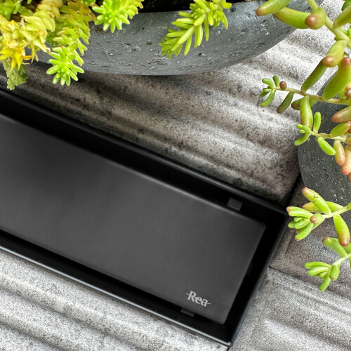 Linear Drain Rea Neox Pro Black 100 1