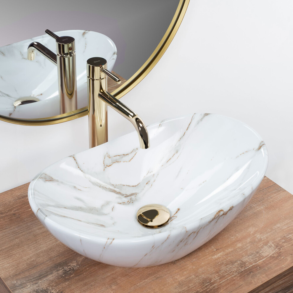 Countertop Basin Rea Royal Mini Aiax Shiny 5902557382965