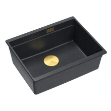 Granite Sink Logan 100 Black Metallic Gold