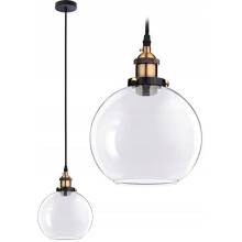 Hangende Glazen Plafondlamp Verto B Transparant