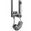 Doucheset Rea Helix Brush Steel 6