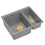 Évier En Granit Logan 150 Grey Metallic Or 4