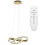 Moderni Led-kattovalaisin + App818-cp Remote Gold 1
