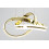 Moderni Led-kattovalaisin + App818-cp Remote Gold 6