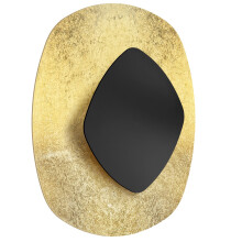 App1270 Φωτιστικο Τοιχου, Φωτιστικο Τοιχου, Μαυρο/χρυσο