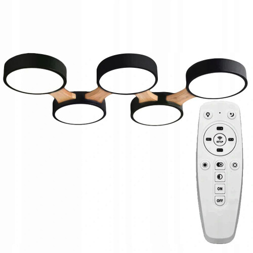 Lampada Da Soffitto Black Nera APP526-5C