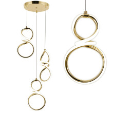 Suspension Led G073-3cpr Gold
