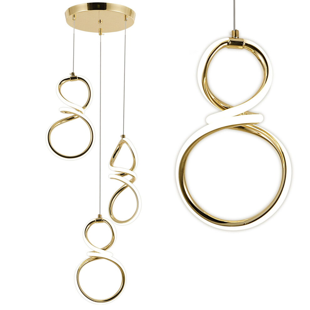 Pendant Lamp Led G073-3Cpr Gold 5906366011801