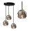 Lampada Da Soffitto Cristallo Black APP588-3CPR 1