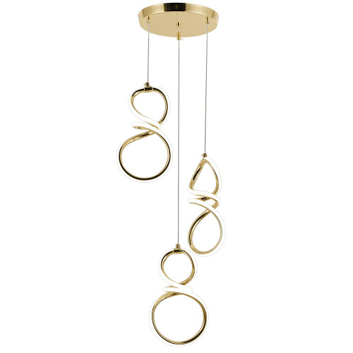 Suspension Led G073-3cpr Gold 2