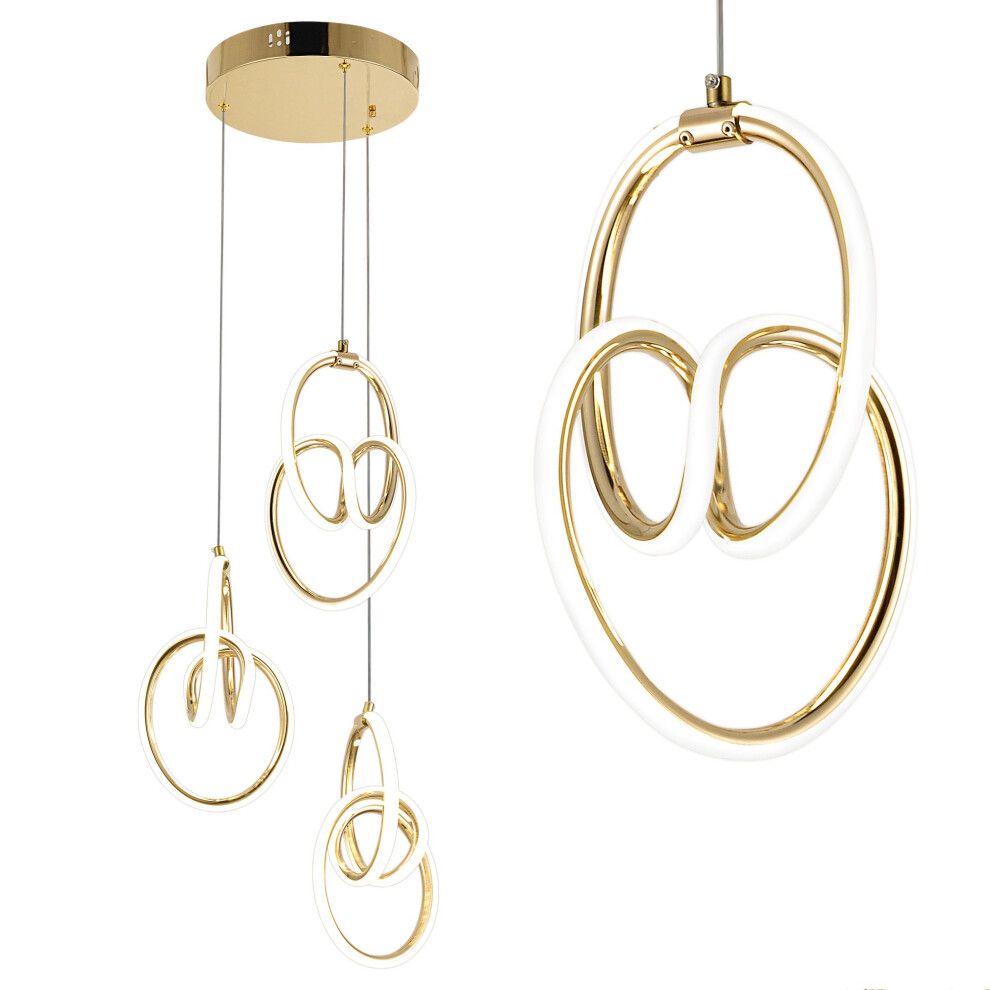 Pendant Lamp Led G082-3Cpr Gold 5906366011887