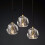 Lampada Da Soffitto Cristallo Black APP588-3CPR 6