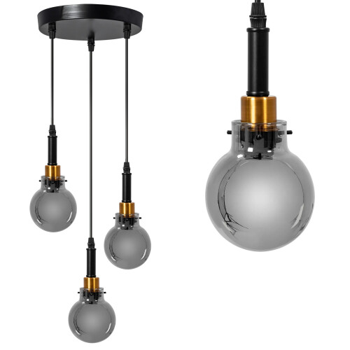 Lampada APP1125-3CP Black Gold
