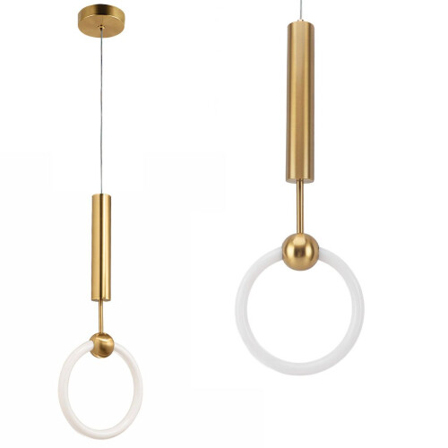 Φωτιστικό Οροφής Led Lhj059-1cp Brush Gold