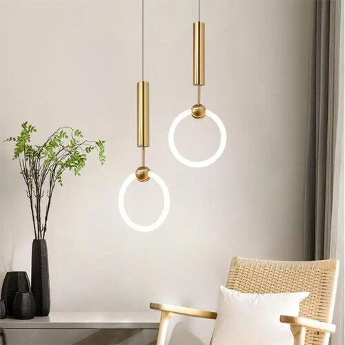 Φωτιστικό Οροφής Led Lhj059-1cp Brush Gold 2