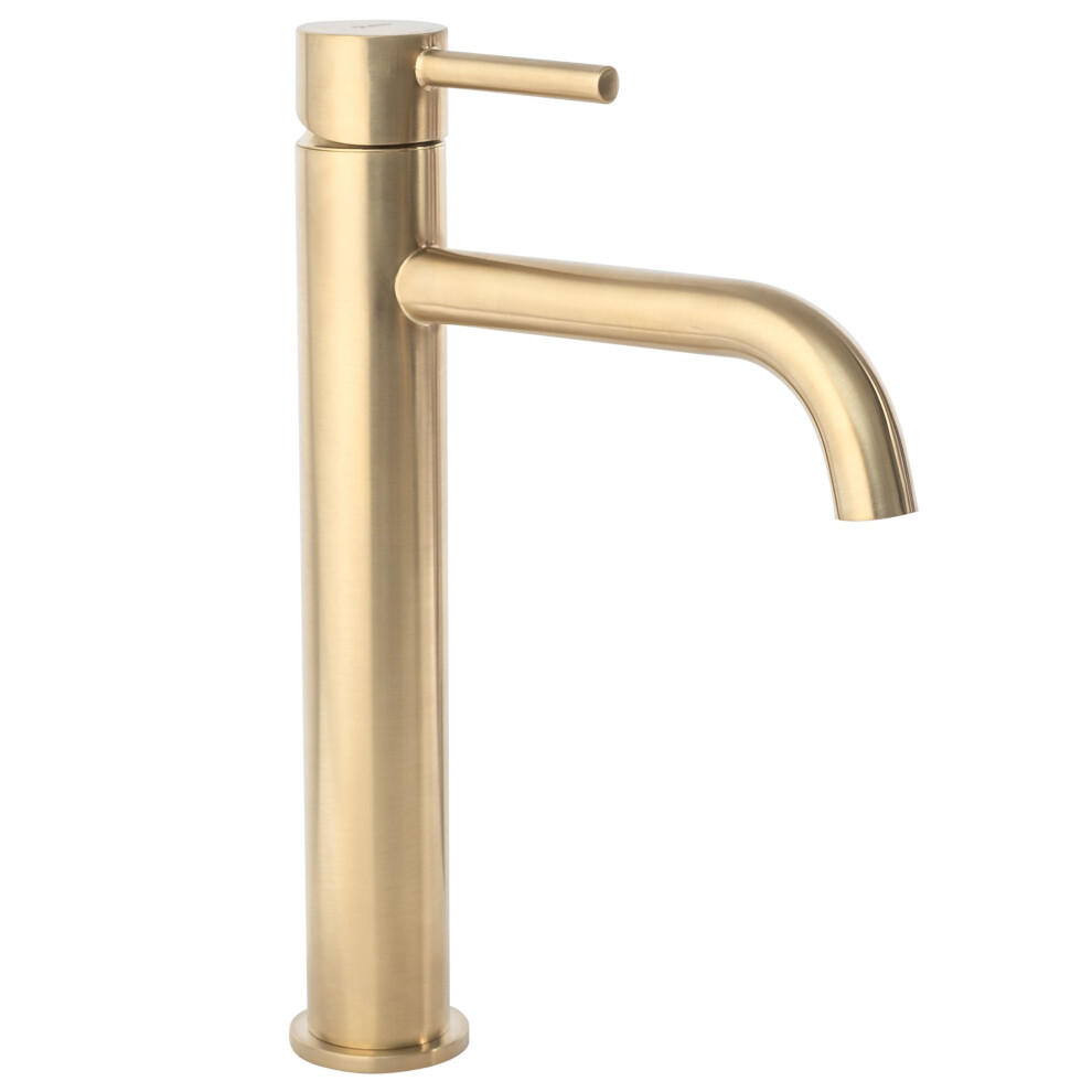 Bathroom Faucet Rea Lungo Brush Gold High 5902557363995