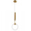 Φωτιστικό Οροφής Led Lhj059-1cp Brush Gold 8