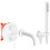 Rubinetto Da Vasca Rea Lungo White Matt + Box 1