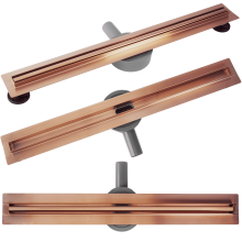 Linear Drainage Rea Neox Slim Pro Brushed Copper 80