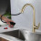 Konyhai Csaptelep Rea Ross Brush Gold 2