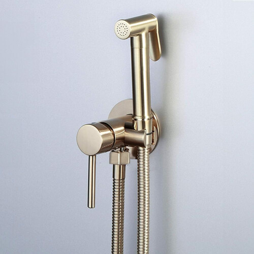 Bidé Csap Lungo Loop Gold Brush 1